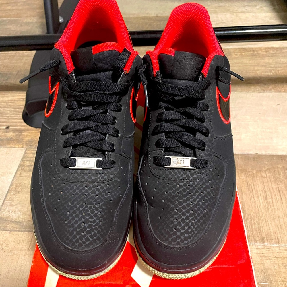 Yeezy, red October Air Force 1s